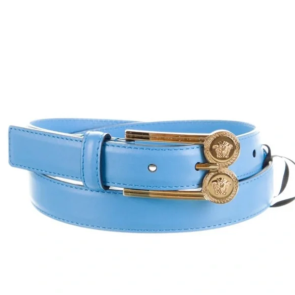 Brand new with tag Versace Skinny Leather Belt Versace Medusa 95 Skinny Leather Belt | Neiman Marcus main image 3